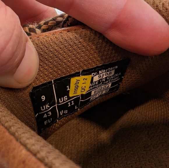 DOC MARTENS 9B08 Brown Leather Oxfords with Chunky Sole Size 9 UK - Picture 8 of 11